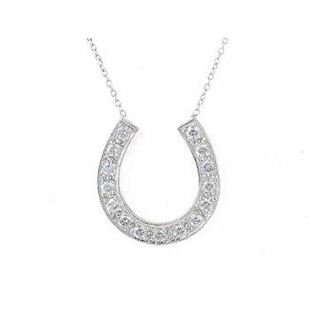 Large Diamond Horseshoe Necklace (as seen on