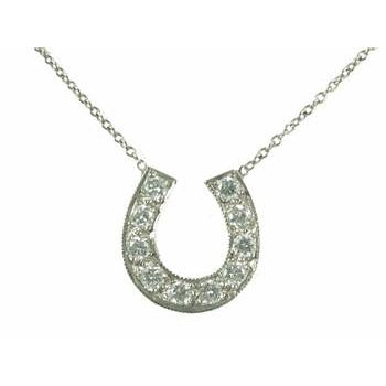 Medium Diamond Horseshoe Necklace (as seen on