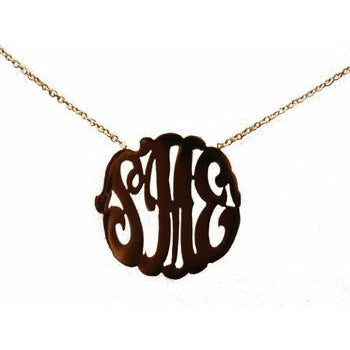 Personalized Script Silhouette Necklace