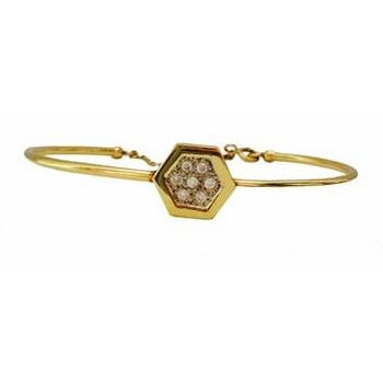 Hexagon Cuff Bracelet