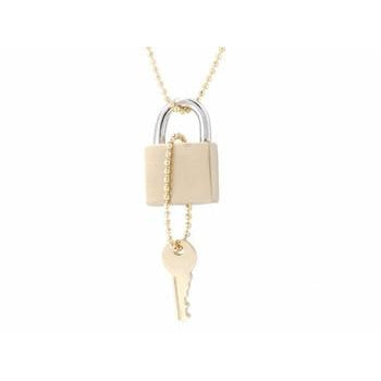 1pc Lock & Key Chain Necklace