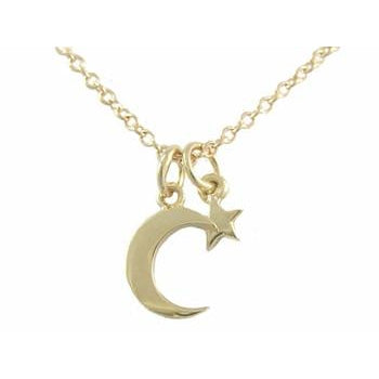 Baby Moon and Star Necklace