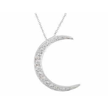 Moon Charm Single Layered Chain Necklace – Fahrya