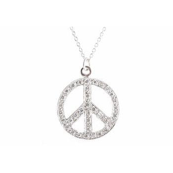 Peace Sign Necklace – Lizzie Scheck